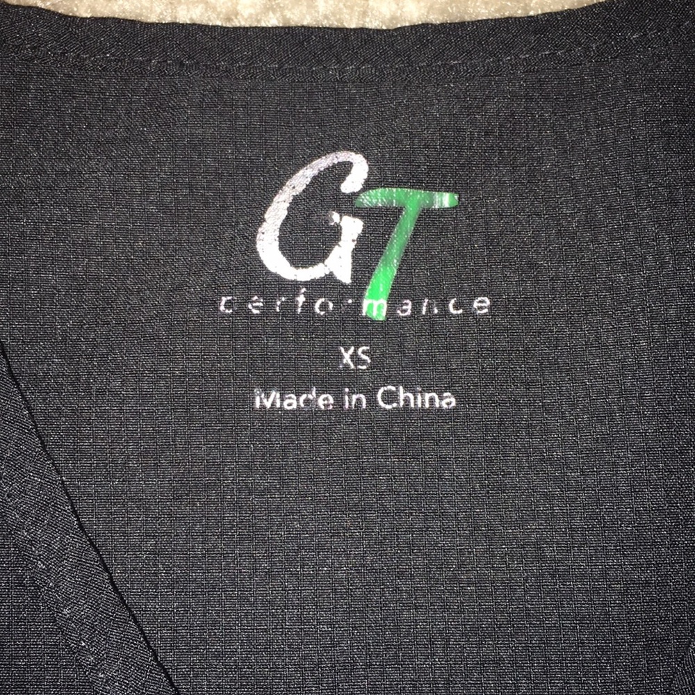 Xs GT black scrub top